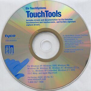 Vintage - Elo TouchSystems TouchTools, Drivers and Documentation, 2006
